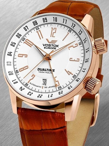 Vostok-Europe Men's Gaz-Limo Automatic, Dual Time Watch #5609060