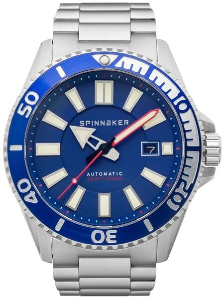 Spinnaker Automatic 200 Meter Dive Watch with Stainless Steel Bracelet #SP-5074-22