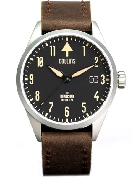 Collins 24-Jewel Automatic Aviator-Styled Watch with 40mm Case and Sapphire Crystal #CW01111