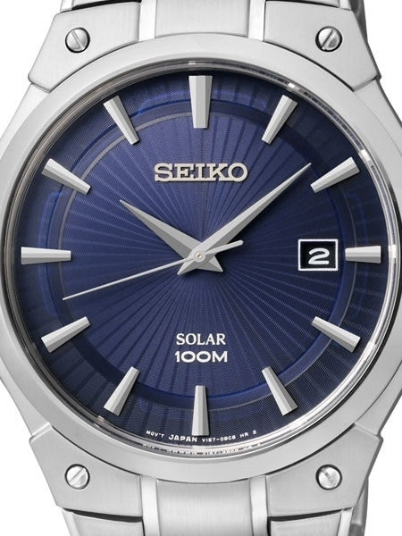 Seiko Core Series Solar Watch with 41mm Stainless Steel Case and Bracelet #SNE323