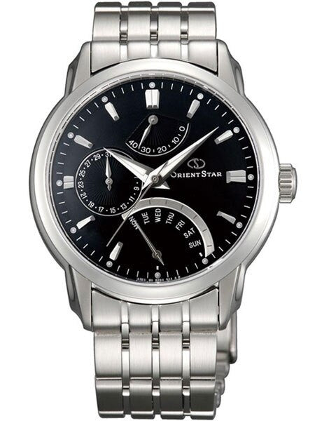 Orient Star Retrograde Day Watch with Date, Power Reserve, Sapphire Crystal #DE00002B