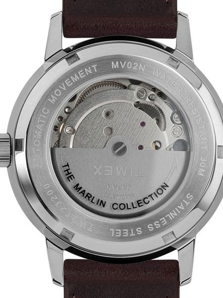 Timex 40mm Marlin 21-Jewel Automatic Watch with Burgundy Dial #TW2T23200ZV