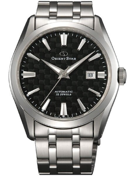 Orient Star Standard-Date Automatic with Sapphire Crystal and Carbon Fiber Dial #DV02002B