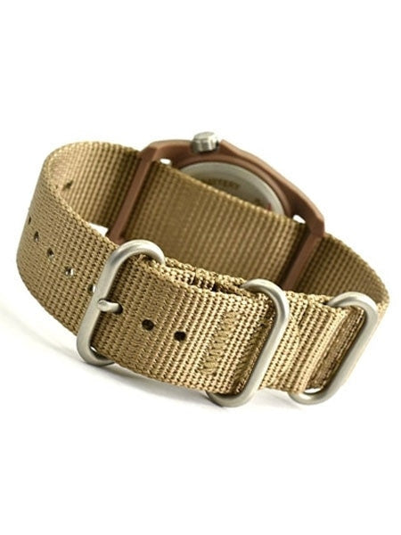 Bertucci DX3 Field Watch, 40mm Resin Case, Coyote Nylon Strap, Patrol Khaki  Dial - 11021 back