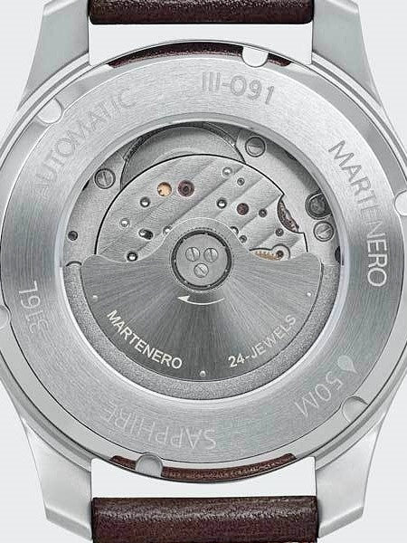 Martenero Kerrison Automatic Watch with White Dial, Sapphire Crystal #KER001