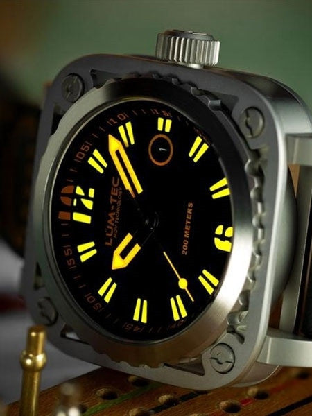 Lum-Tec G3 Watch with Sapphire Crystal and Skeletal Case Design #G3
