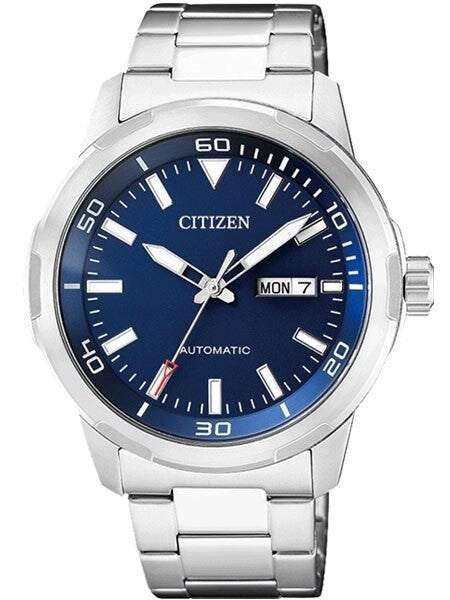 Citizen Automatic Blue Dial Watch with Stainless Steel Bracelet #NH8370-86L