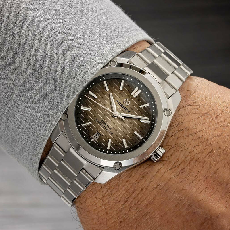 Formex Essence ThirtyNine Swiss Automatic Chronometer with Ombrè Brown Dial #0333-1-6624-100