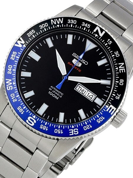 Seiko 5 Sports 24-Jewel, Automatic with Rotating Compass Bezel #SRP659K1