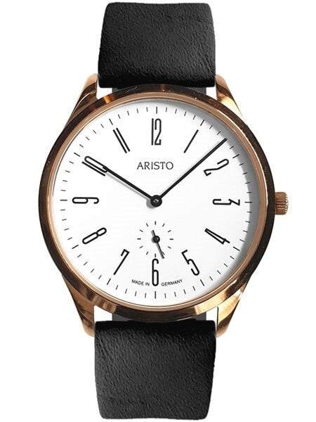 Aristo Bauhaus Style Watch with Swiss Ronda Quartz Movement #0H16