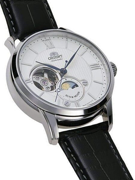 Orient Open-Heart Sun and Moon Automatic Watch with Hand Winding #RA-AS0005S10A