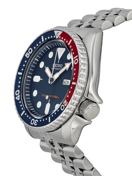Seiko 21-Jewel Automatic Dive Watch with Stainless Steel Bracelt #SKX175