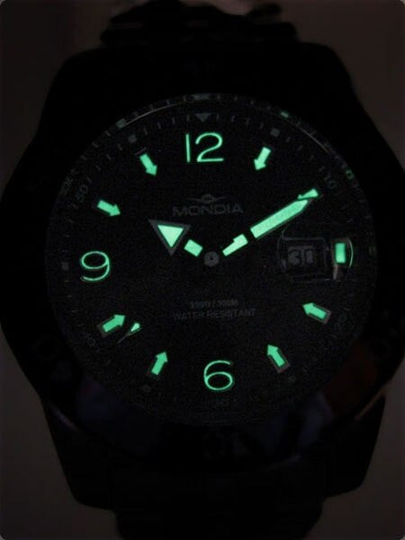 Mondia Wave Swiss Quartz 300 Meter Dive Watch with a Ceramic Bezel #1-690-1