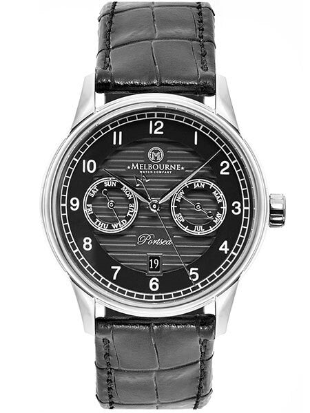 Melbourne Portsea Automatic Calendar Watch with Black Dial, Sapphire Crystal #PS.40.A.CAL.03