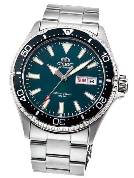 Scratch and Dent - Orient Kamasu Green Dial Automatic Dive Watch #RA-AA0004E19A