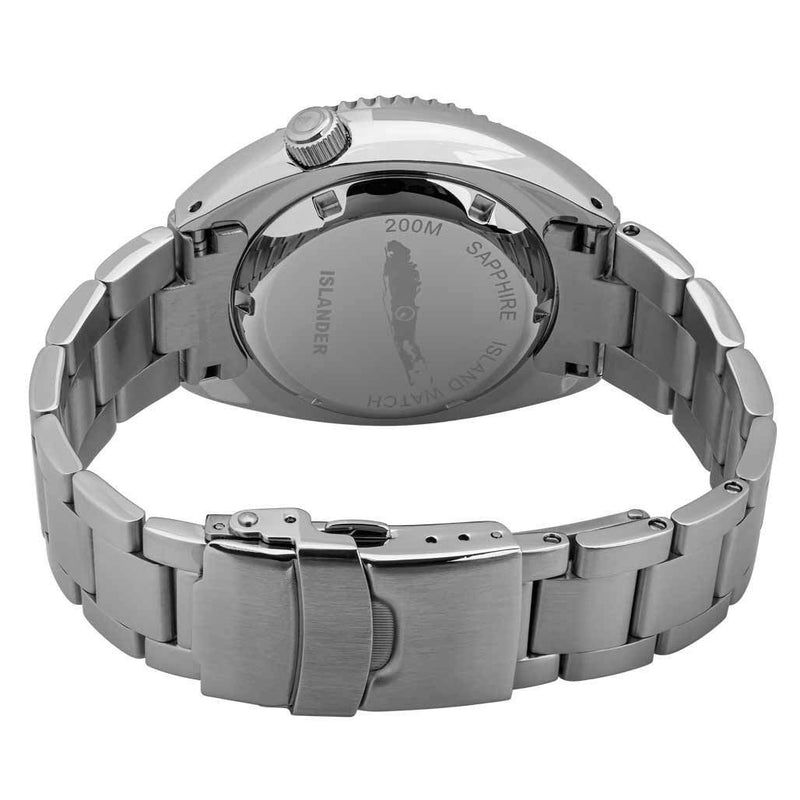 Islander Luminous Wave Dial Automatic Dive Watch with AR Dome Sapphire Crystal, and Luminous Ceramic Bezel Insert #ISL-68
