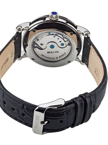 Brillier GMT Dual-Time Watch with 38mm Case Size and Onion Crown #BR-02