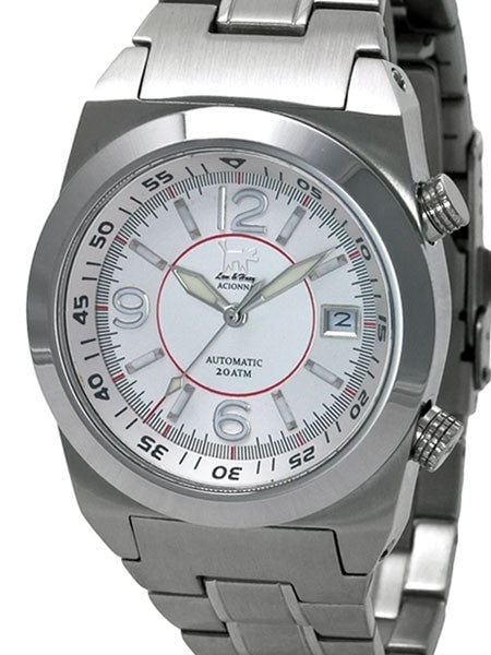 Lew and Huey 200 Meter Dual Crown Automatic Dive Watch with Strap and Bracelet #Acionna-SR
