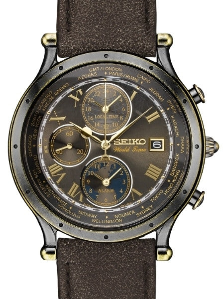 Seiko Age of Discovery, Limited Edition World Time Alarm Watch #SPL062