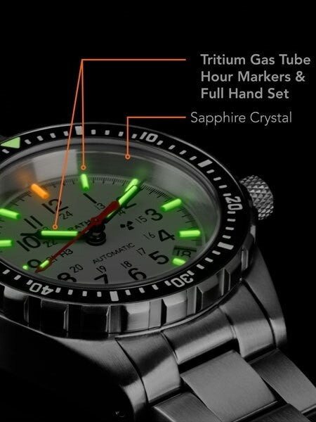 Marathon Swiss Made, (Medium) GSAR Automatic Military Divers Watch with Sapphire Crystal #WW194026BRACE-MA-WD