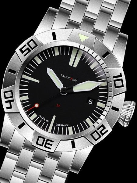 Nauticfish German Made 2000 Meter Automatic Pro Divers Watch with AR Sapphire Crystal #2T
