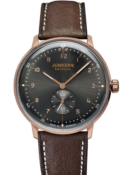 Junkers Lady Bauhaus Swiss Quartz Watch with Domed Hesalite Crystal #6037-2