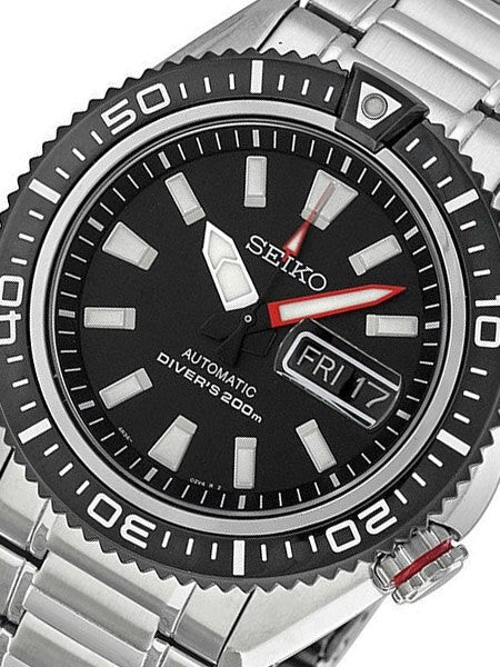 Seiko Stargate II Automatic Dive Watch with Black Dial and Stainless Steel Bracelet #SRP495K1