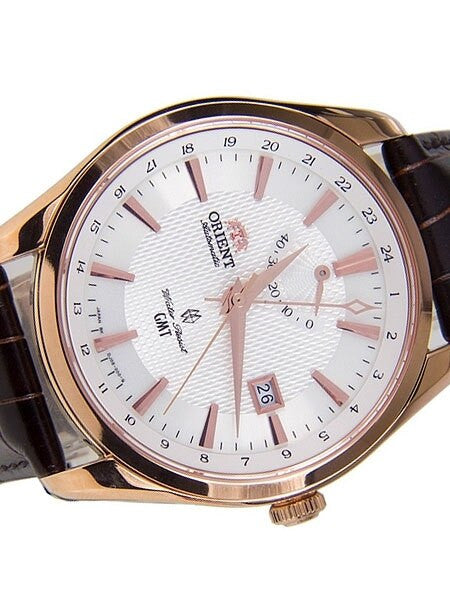 Orient Automatic GMT (dual time)  with Sapphire Crystal and Power Reserve #DJ05001W