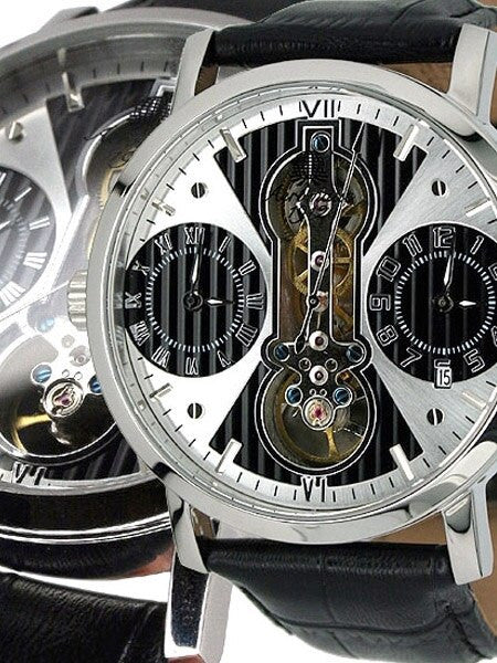 Aeromatic 1912 Semi-Skelton Watch with Three Movements #A1364