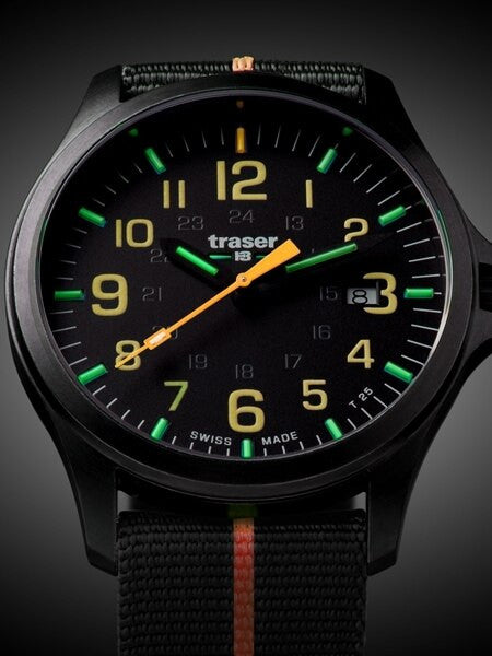 Traser Officer Pro Gun Metal PVD Case Watch with an Anti-Reflective Sapphire Crystal #107425