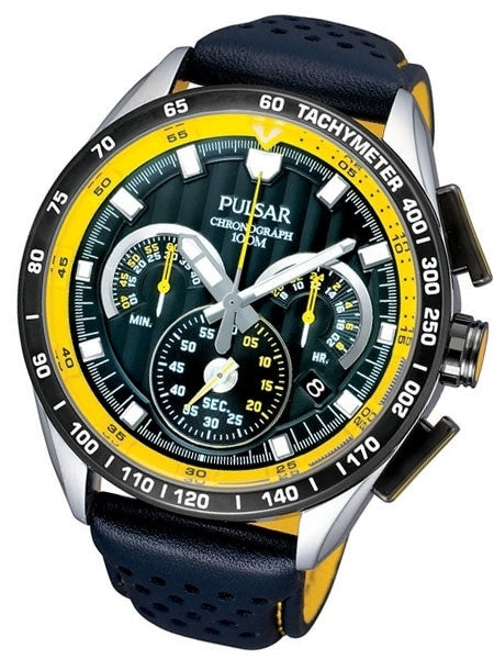 Pulsar Quartz Chronograph Watch with Stopwatch and 24-Hour Sub-Dial #PU2007