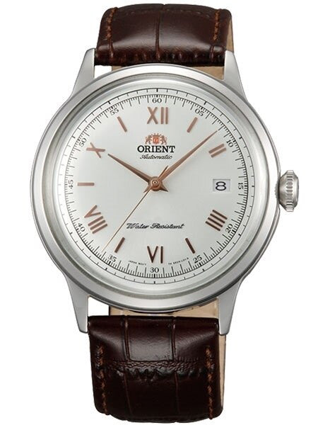 Scratch and Dent - Orient Bambino 2nd-Gen Automatic Dress Watch with White Dial, Rose Goldtone Hands #AC00008W 2