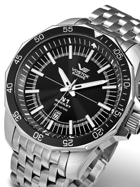 Vostok-Europe N1 Rocket Russian Automatic Dive Watch with Bracelet 2255146B