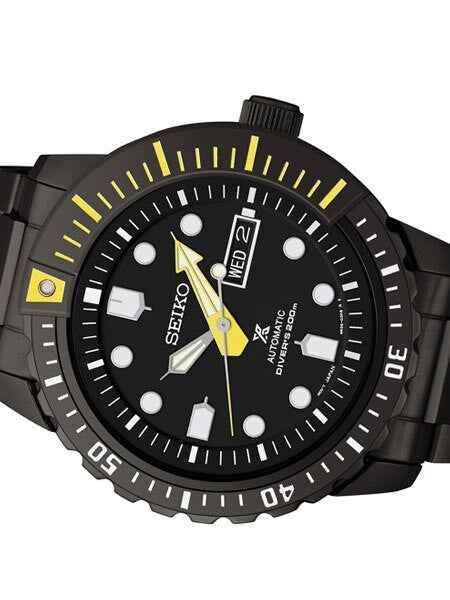 Seiko Prospex Black ion Mohawk with Seiko 4R36, 24-Jewel Automatic Movement #SRP633