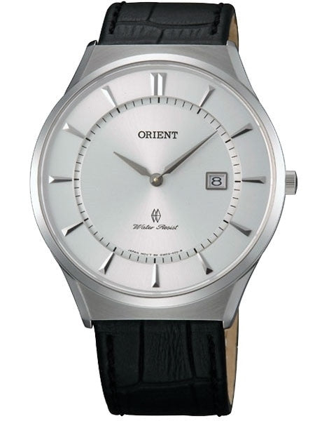 Orient Palmer Quartz Dress Watch with Sapphire Crystal and Leather Strap #GW03007W