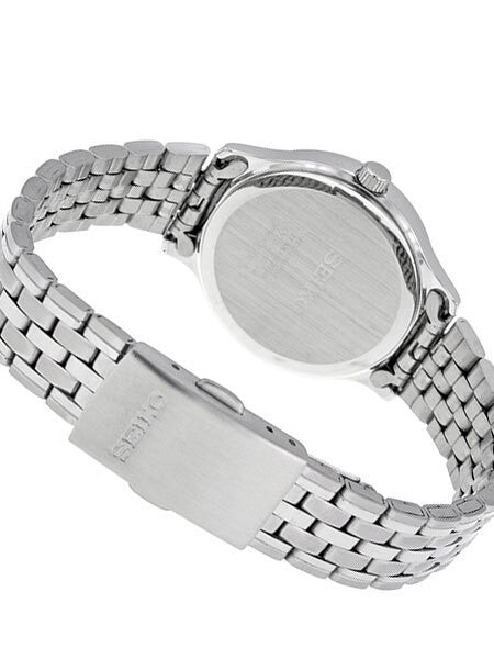 Seiko Women's Quartz Dress Watch with Bracelet and Silver Dial #SUR799