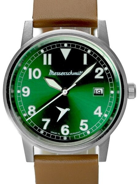 Messerschmitt 38.5mm Stainless Steel Case Aviator Watch #ME-9673-02