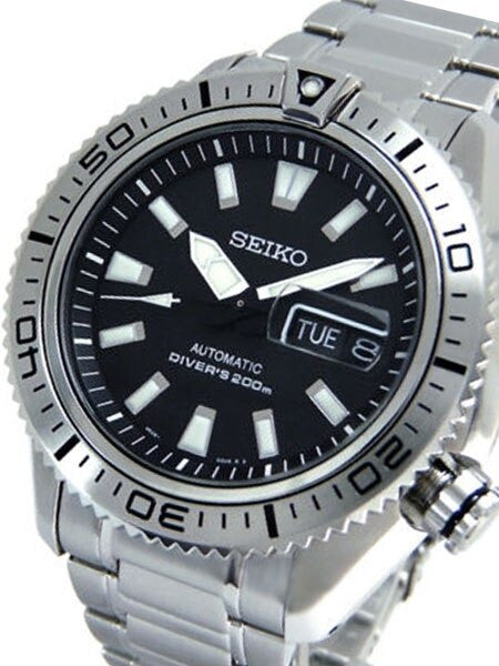 Seiko Stargate II Automatic Dive Watch with Black Dial and Stainless Steel Bracelet #SRP491K1