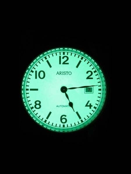 Aristo 3H17R U-Boot-Uhr Swiss Automatic Watch with Luminous Dial