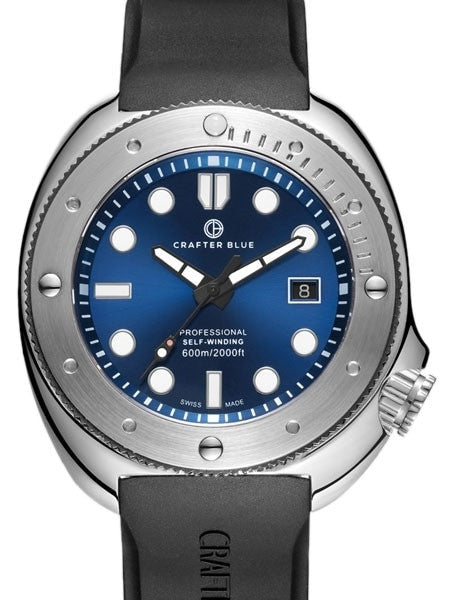Crafter Blue Swiss Made 600-Meter Hyperion Ocean Diver with Swiss Automatic Movement  #HOSS002SB-R