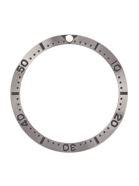 Brushed Steel Bezel Insert for Seiko SKX007, SKX009, SKX011 with Luminous PIP #C25