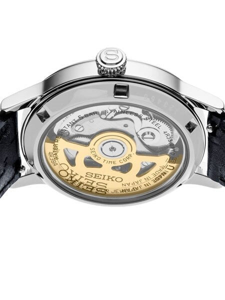 Ladies Seiko Presage Blue Automatic Dress Watch with Open Heart #SSA785