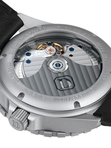 Damasko Si German Automatic Watch with a Rotating 60-Minute Bezel and Stainless Steel Case #DK10-60 back zoom