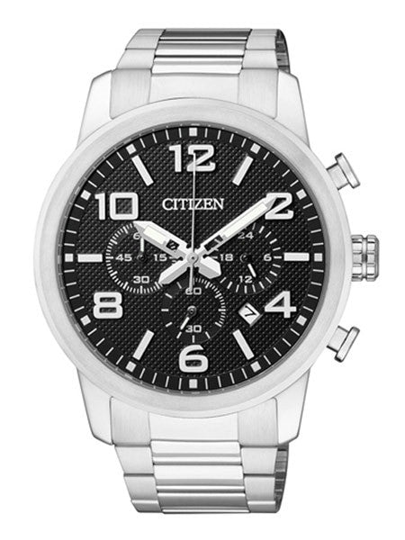 Citizen Quartz Chronograph Watch with Stopwatch, 24-Hour Sub-Dial #AN8050-51E