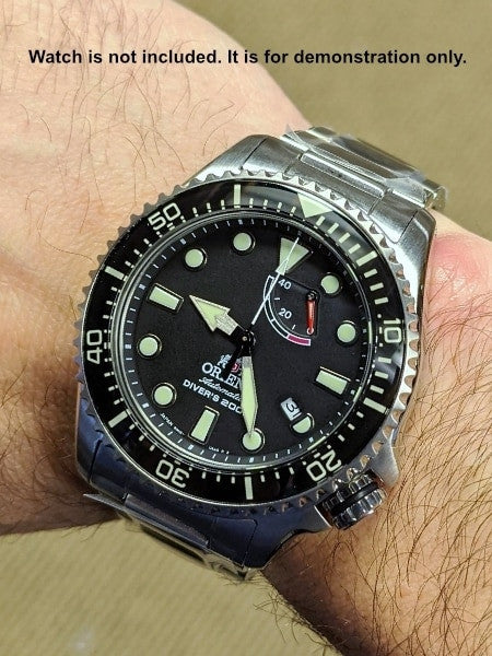 Black Sapphire Luminous Bezel Insert for Orient Triton-Neptune Watches #C23