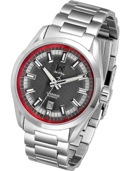 Lew and Huey Sporty Cerberus Automatic Dress Watch with 42mm SS Case  #Cerberus_grey
