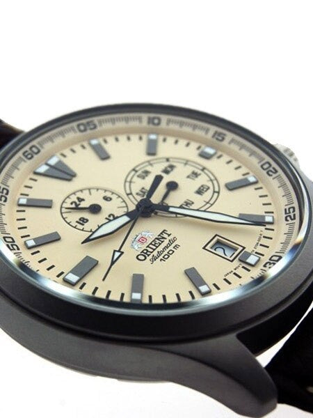 Orient 21-Jewel Automatic Field Watch with 24-Hour Sub-Dial #ET0N003Y