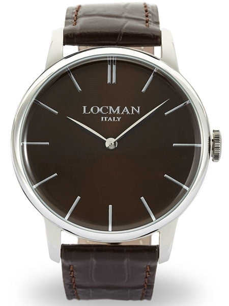 Locman 1960's Collection Elegant Quartz Dress Watch with 41mm Case #0251V04-00BNNKPT