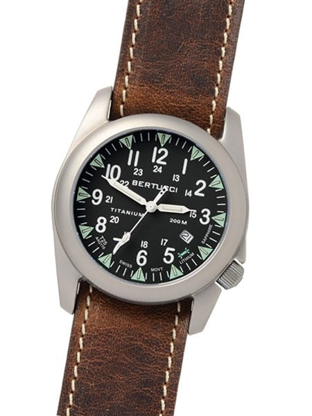 Bertucci A-4T Super Yankee Titanium Watch with Swiss Micro Tube Illumination #13482