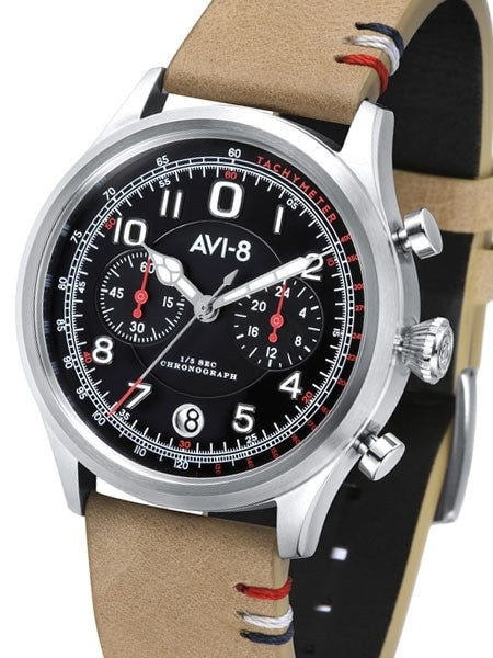 AVI-8 Flyboy Lafayfette Aviator Chronograph Watch #AV-4054-02